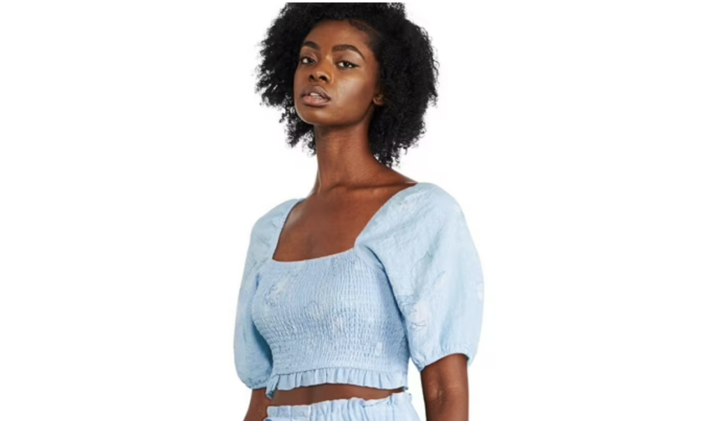 smocked crop top for summer